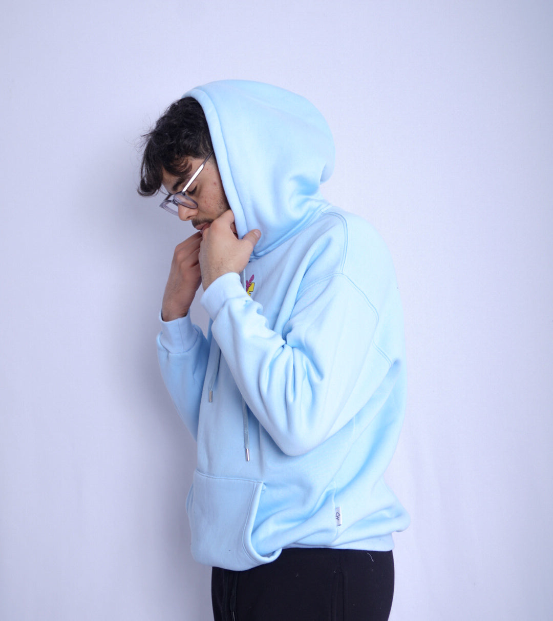 SKY BLEU HOODIE ' MAZE OF SPAVE '