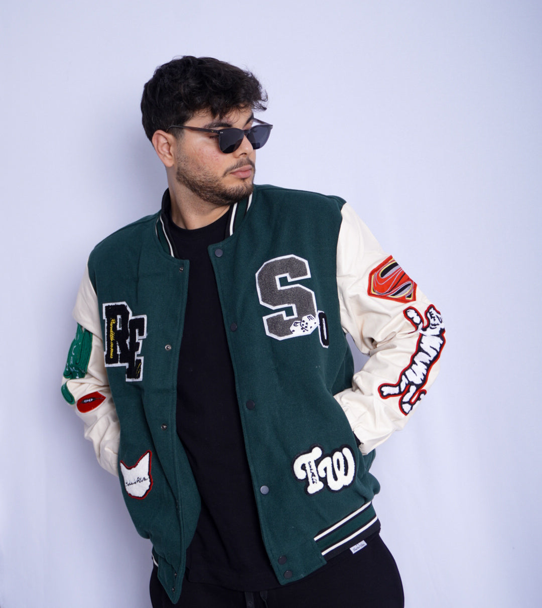 GREEN VARSITY JACKET