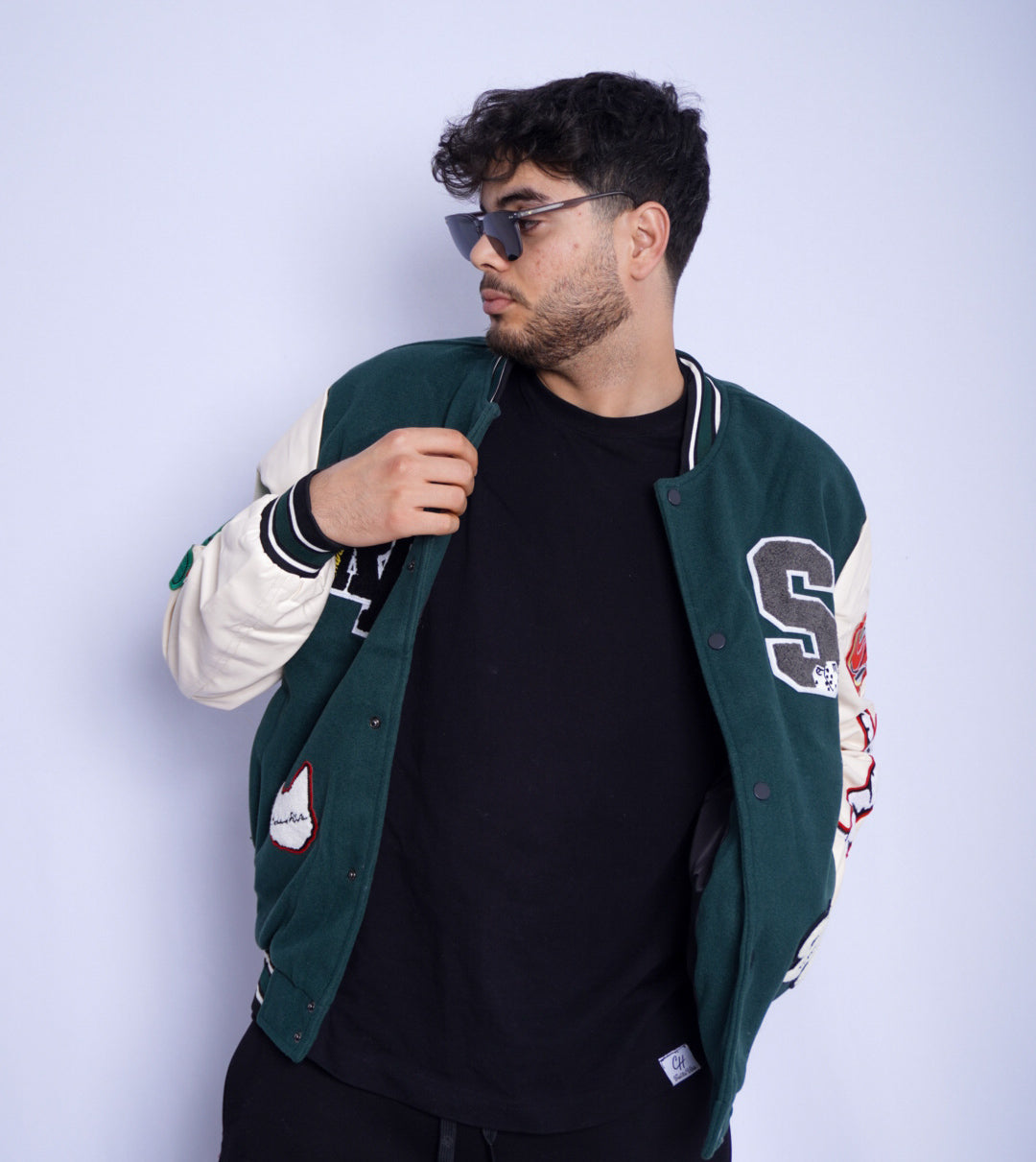 GREEN VARSITY JACKET