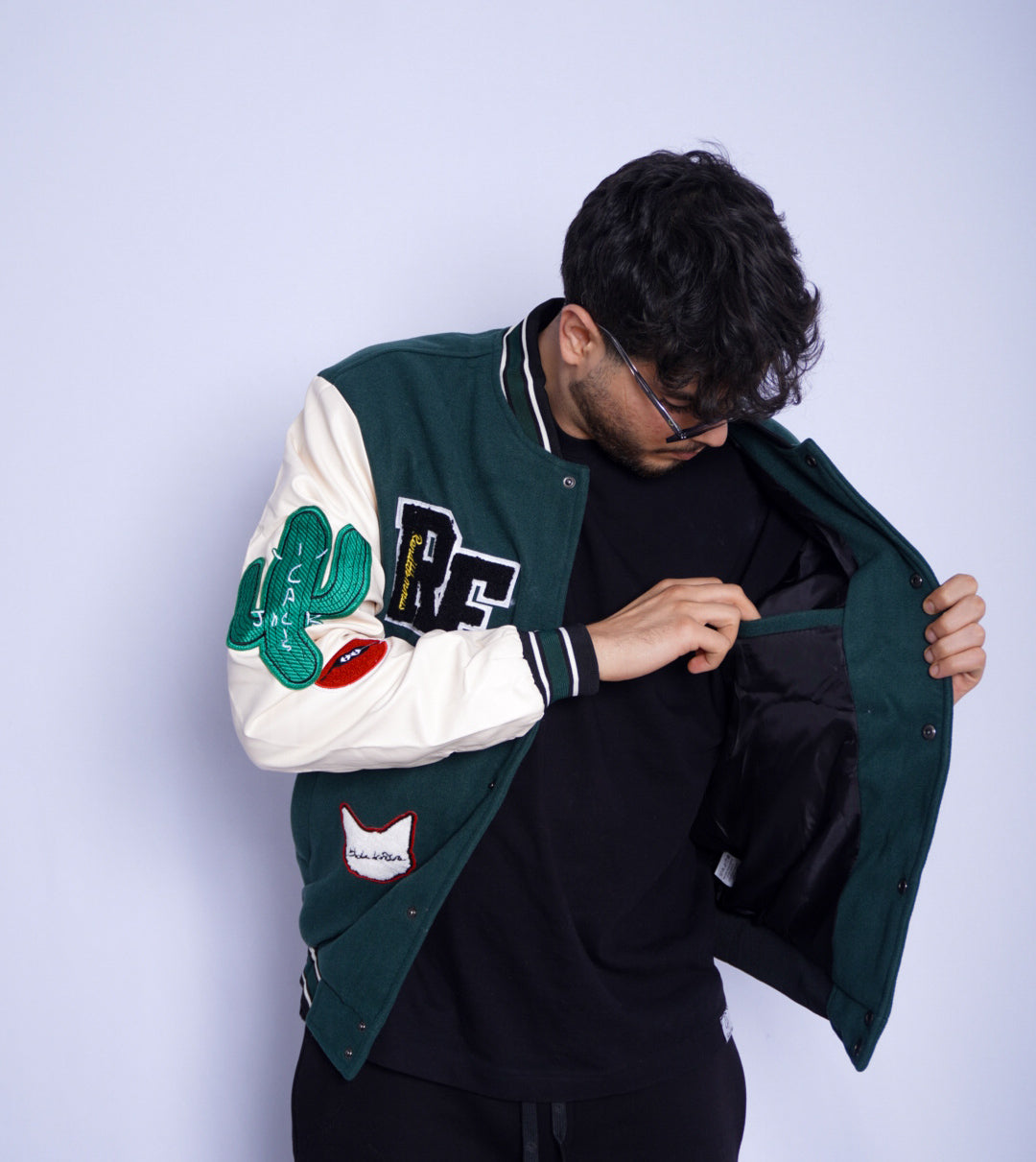 GREEN VARSITY JACKET