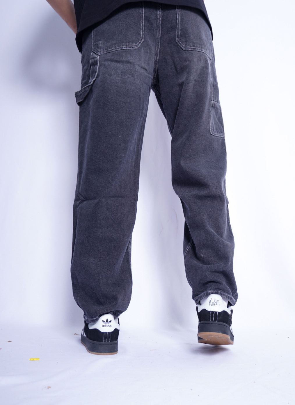 BAGGY  JEANS  ( 3 pocket  )   - GREY