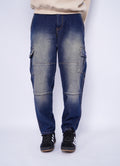 BAGGY CARGO  - DIRTY BLEU JEANS
