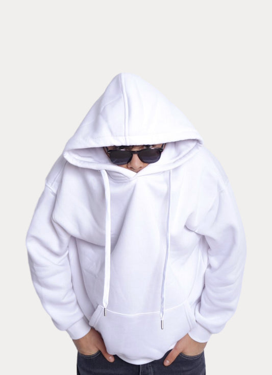SIMPLE WHITE HOODIE