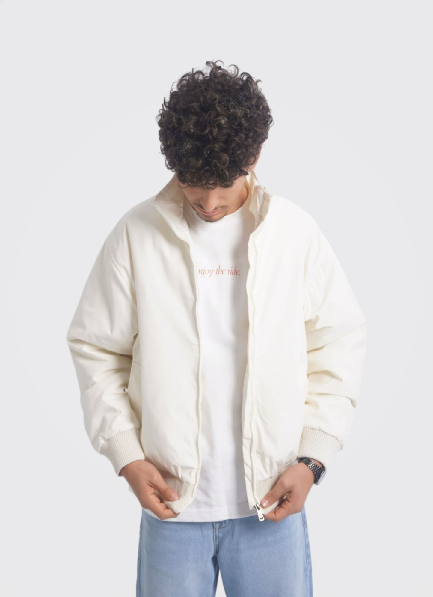 SIMPLE SOFT BEIGE JACKET