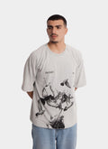 CH CULT oversize t-shirt - WASHED GREY