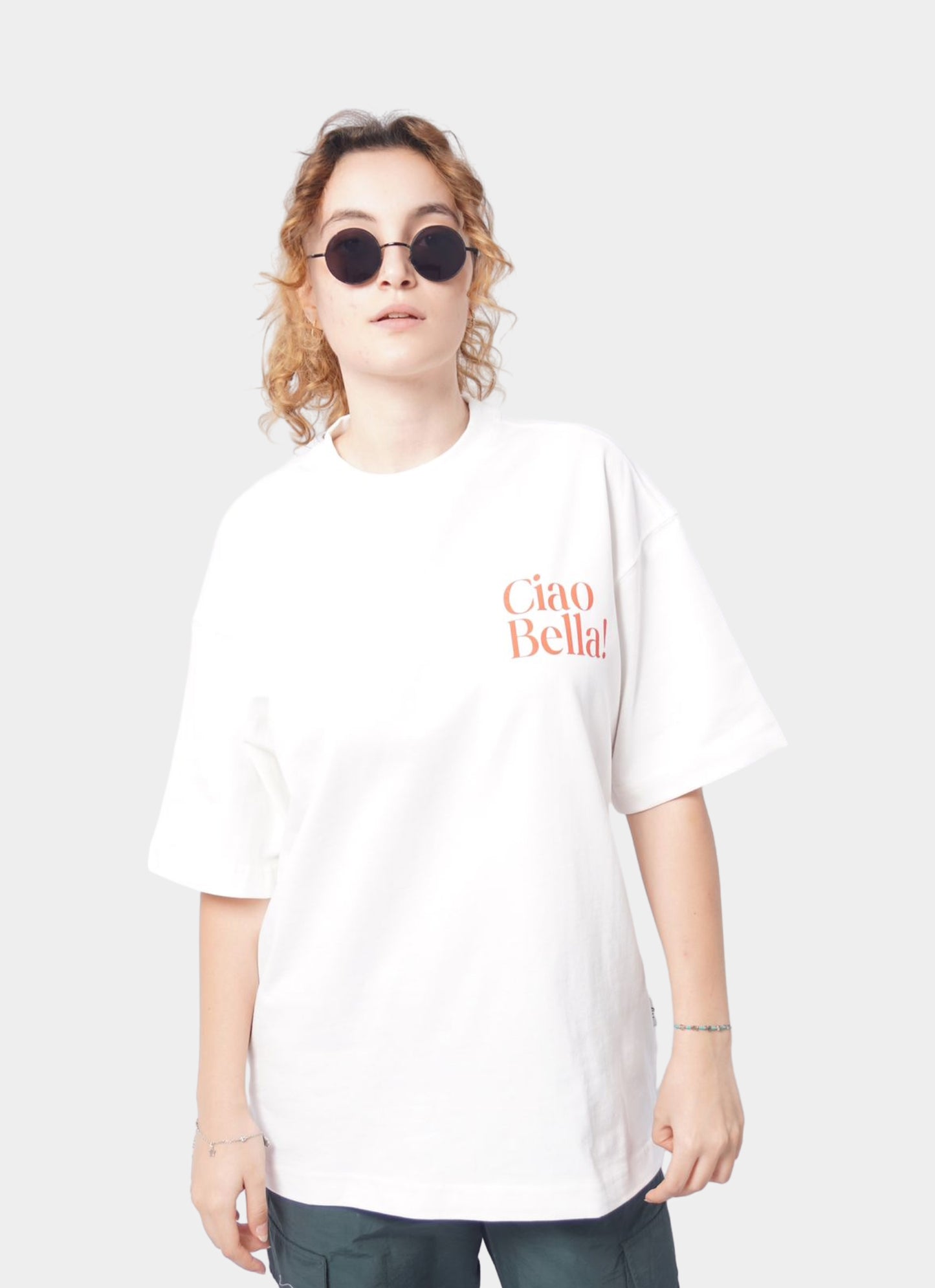 CIAO oversize t-shirt - WHITE