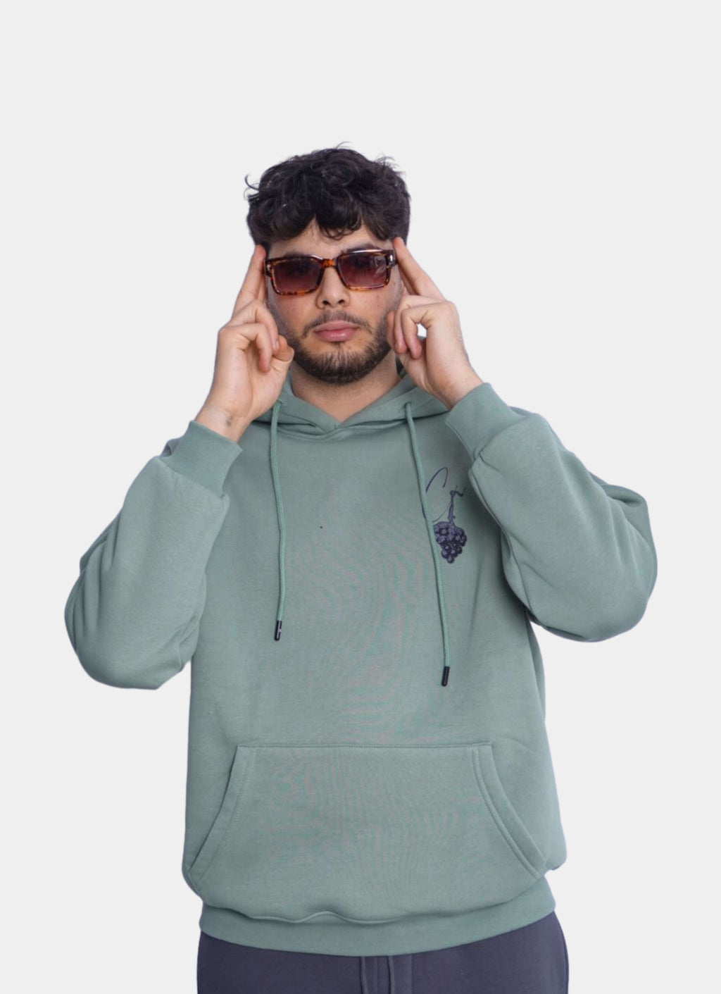 SOFT GREEN HOODIE ' CH '