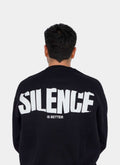 BLACK SWEAT SHIRT ' SILENCE '