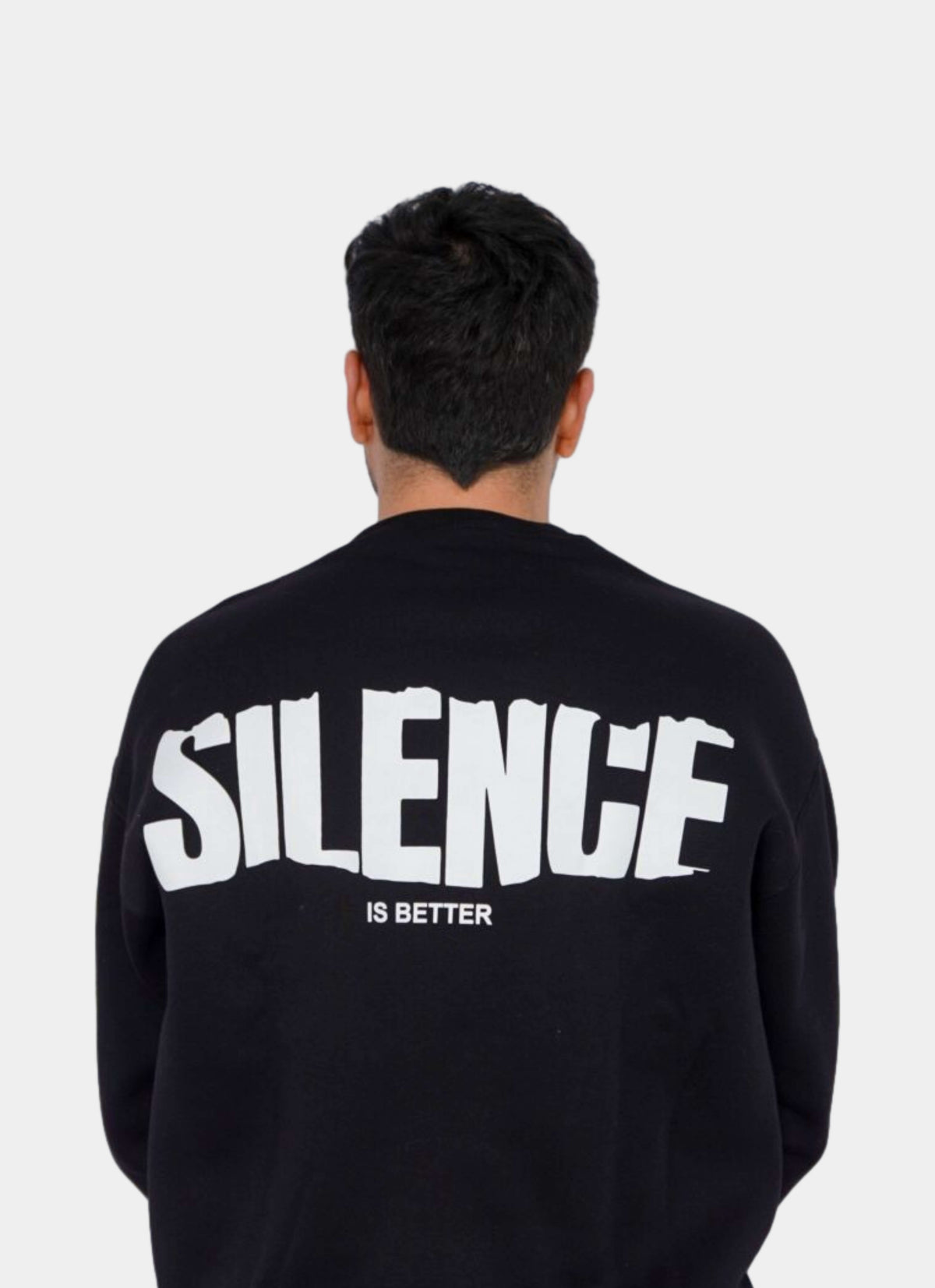 BLACK SWEAT SHIRT ' SILENCE '
