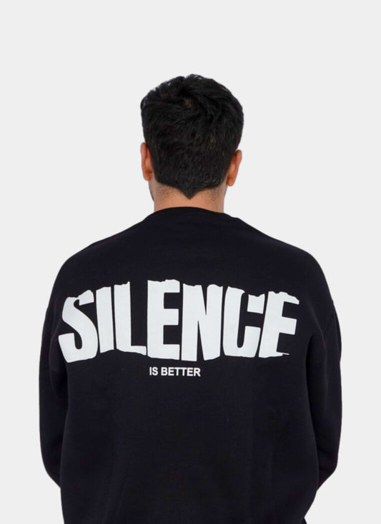 BLACK SWEAT SHIRT ' SILENCE '