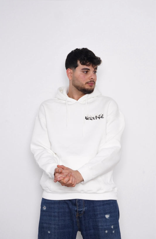 WHITE HOODIE ' SIMPLY '