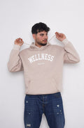 BEIGE HOODIE ' WELLNESS '