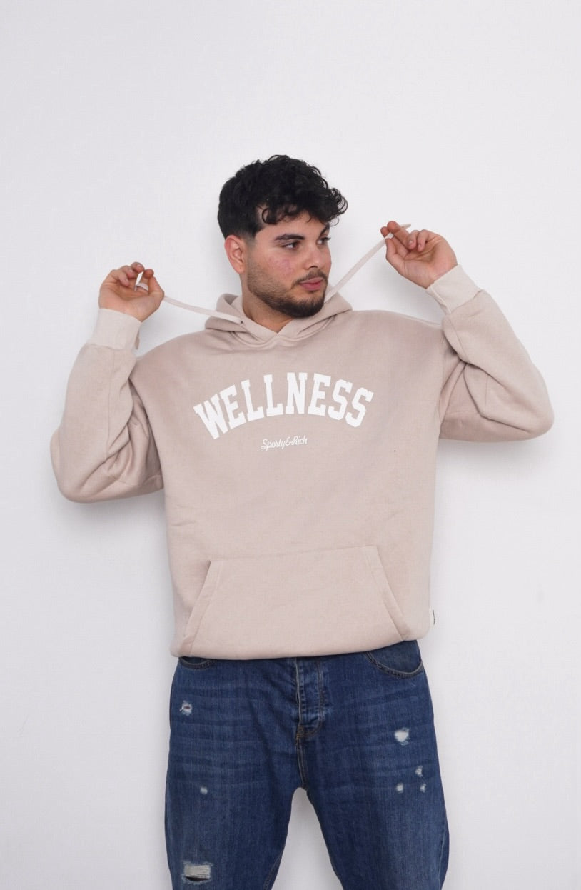 BEIGE HOODIE ' WELLNESS '