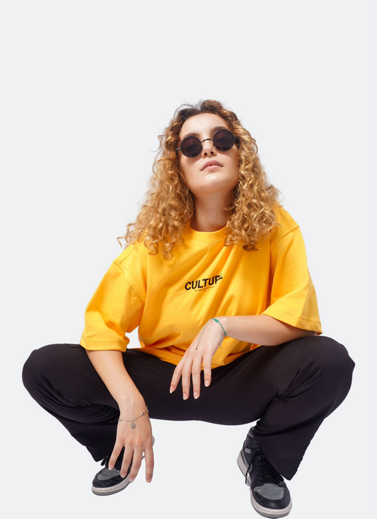 CULTURE oversize t-shirt - SOFT ORANGE