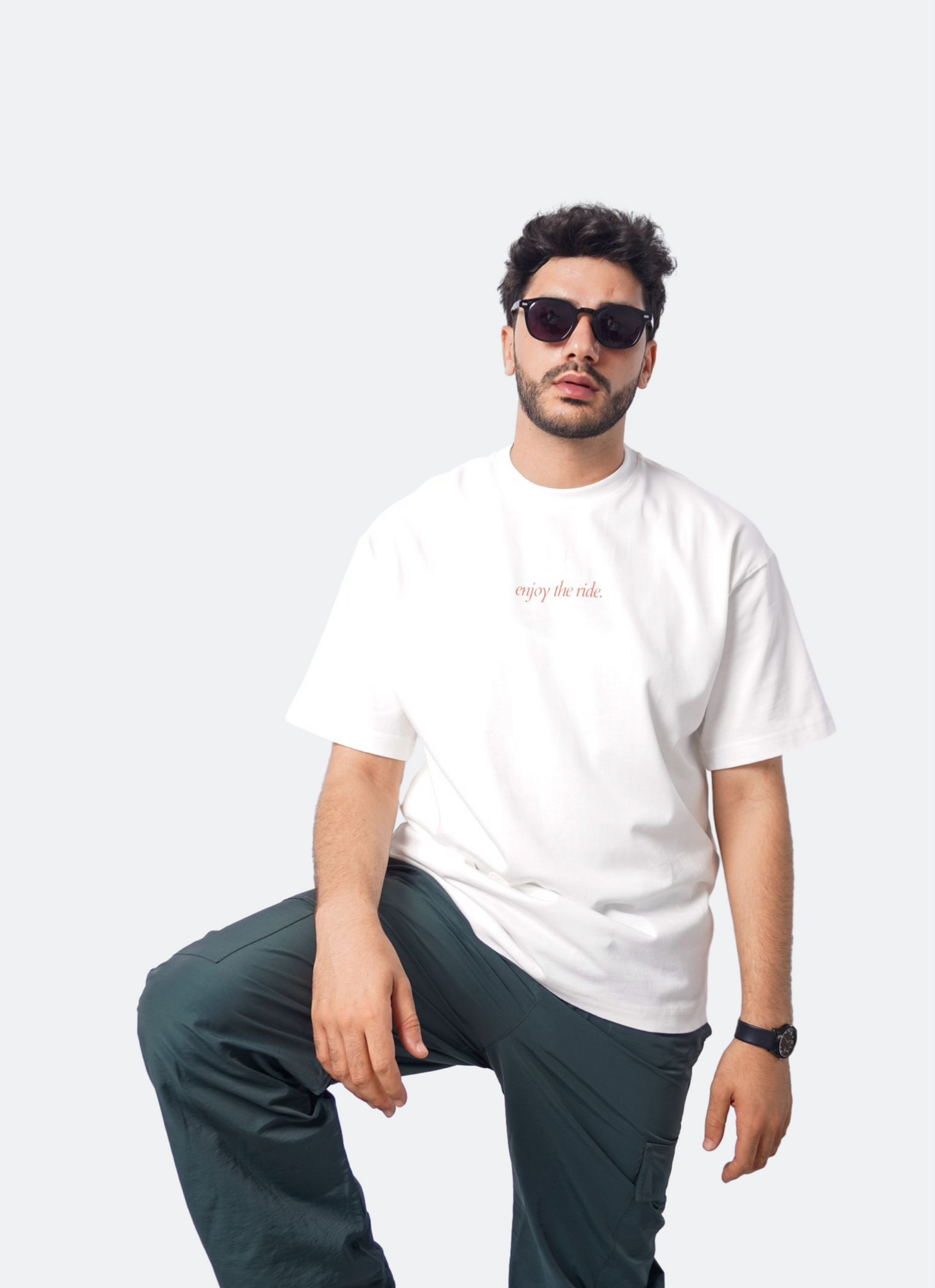 THE RIDE oversize t-shirt - WHITE