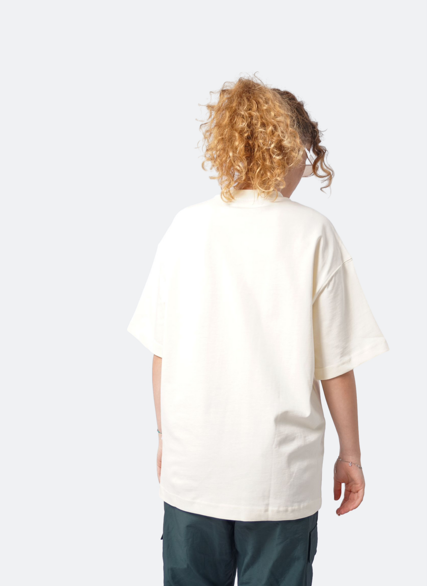 FACES oversize t-shirt - SOFT BEIGE