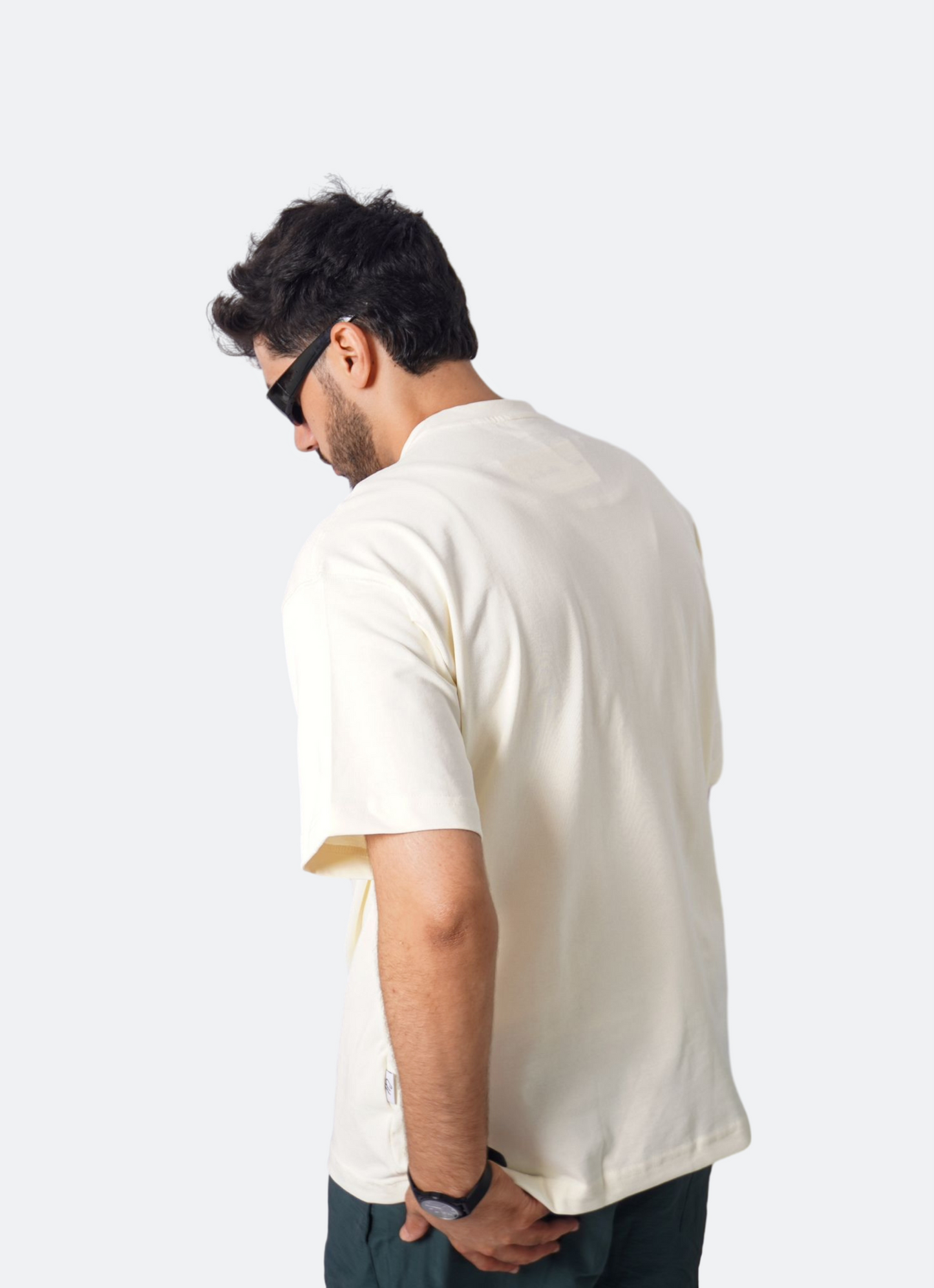 FACES oversize t-shirt - SOFT BEIGE