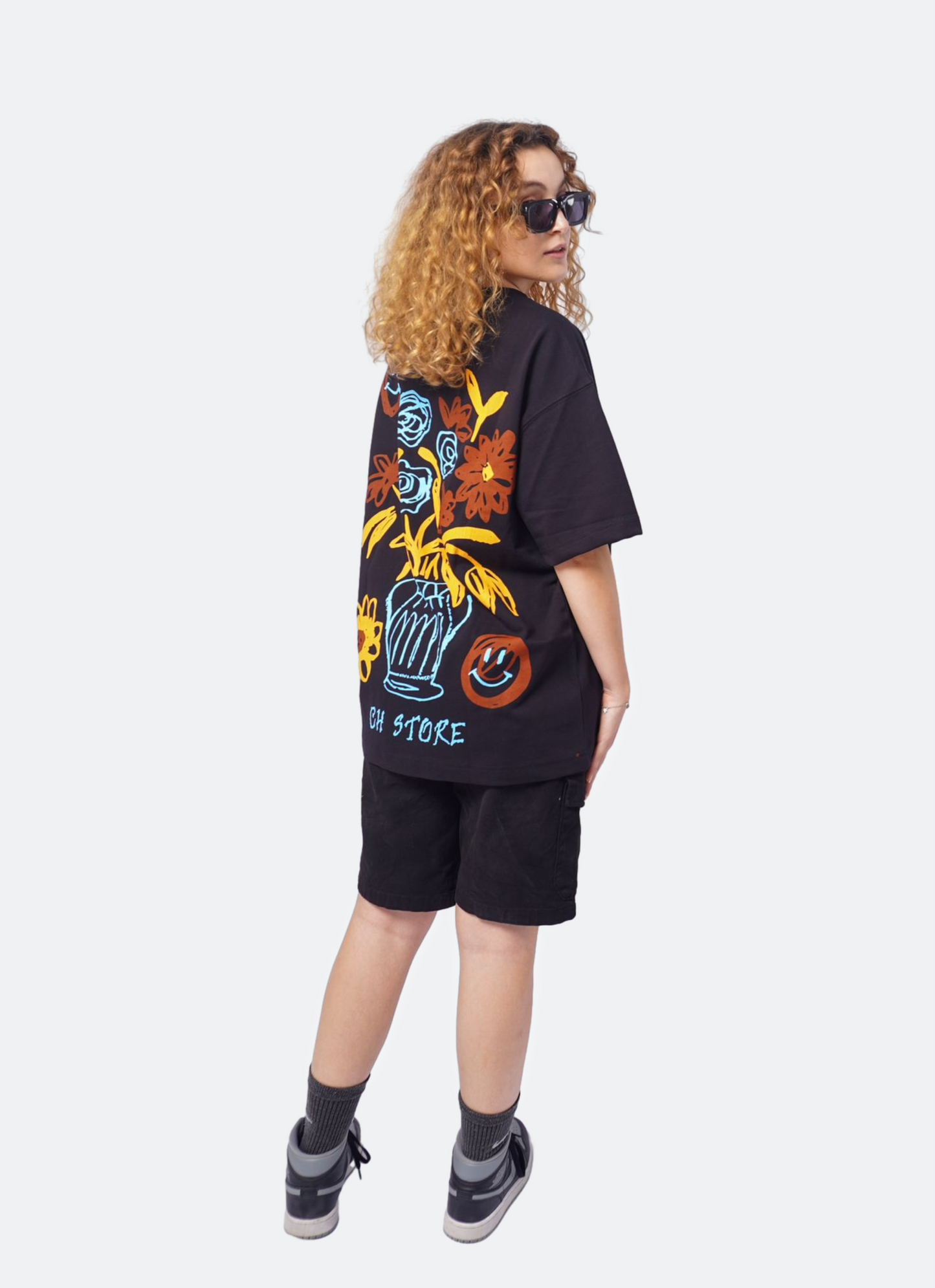 CH STORE oversize t-shirt - BLACK