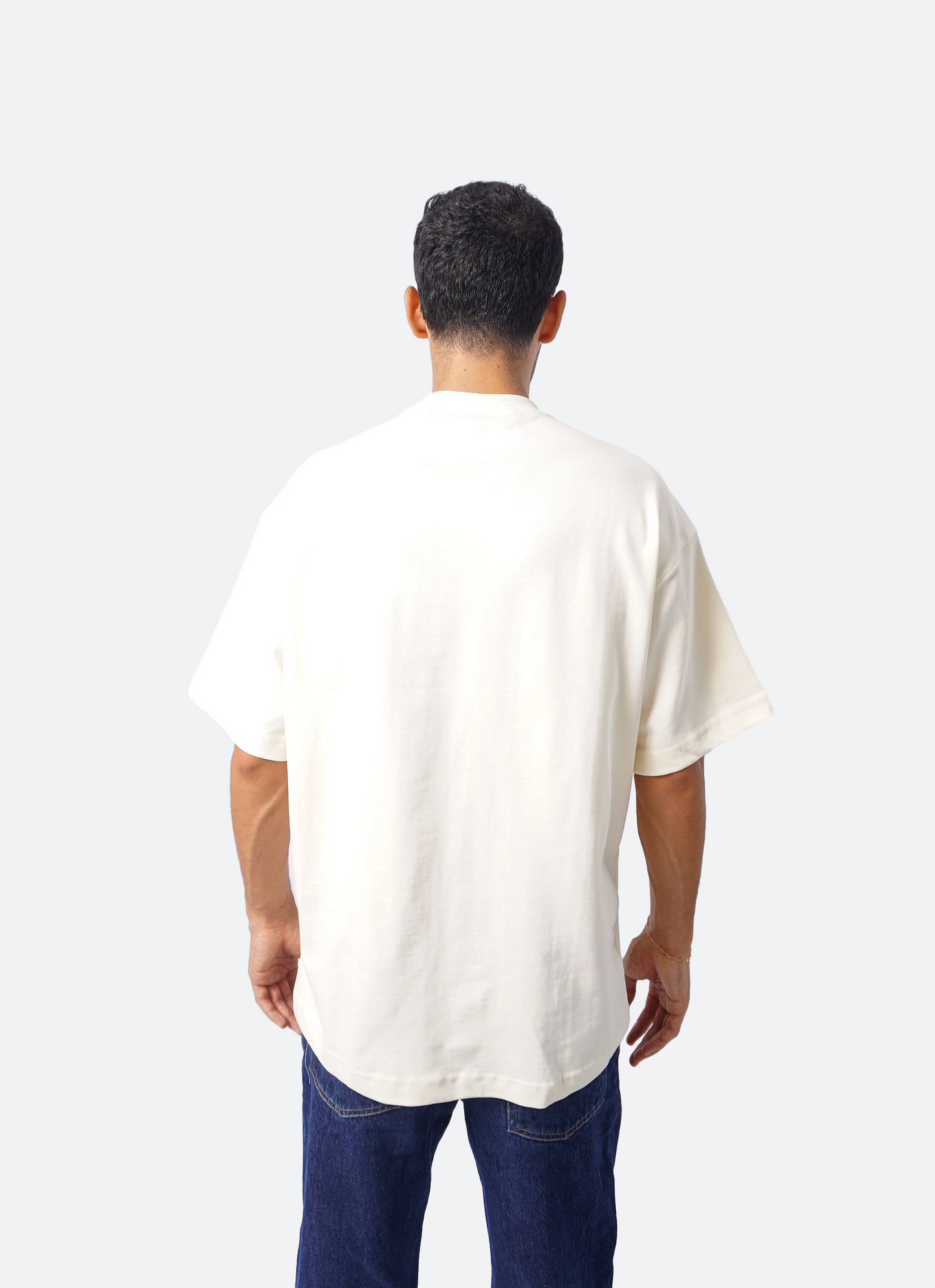 SIMPLE oversize t-shirt - SOFT BEIGE