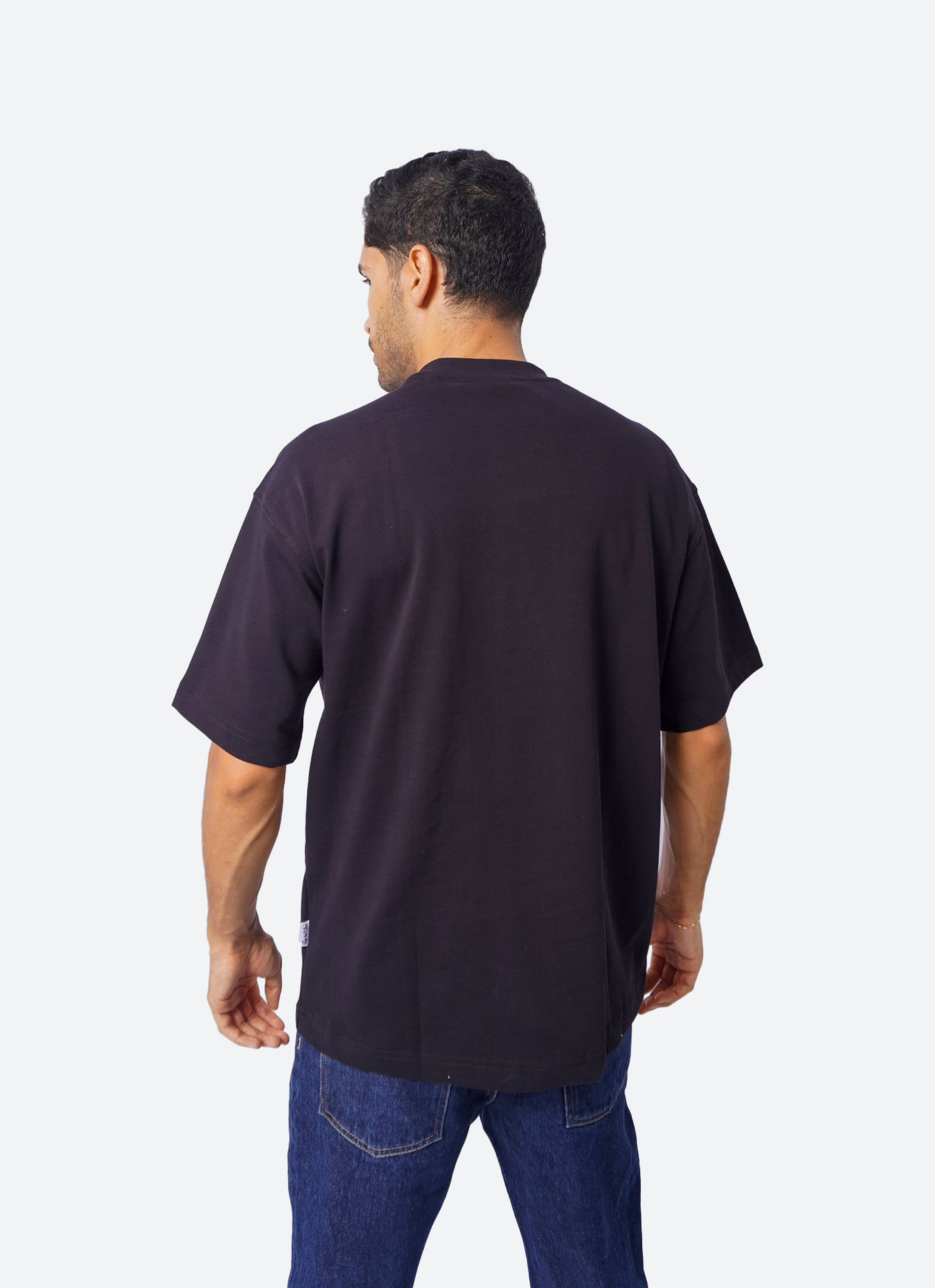 SIMPLE oversize t-shirt - BLACK