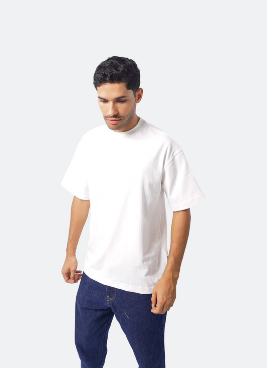 SIMPLE oversize t-shirt - WHITE