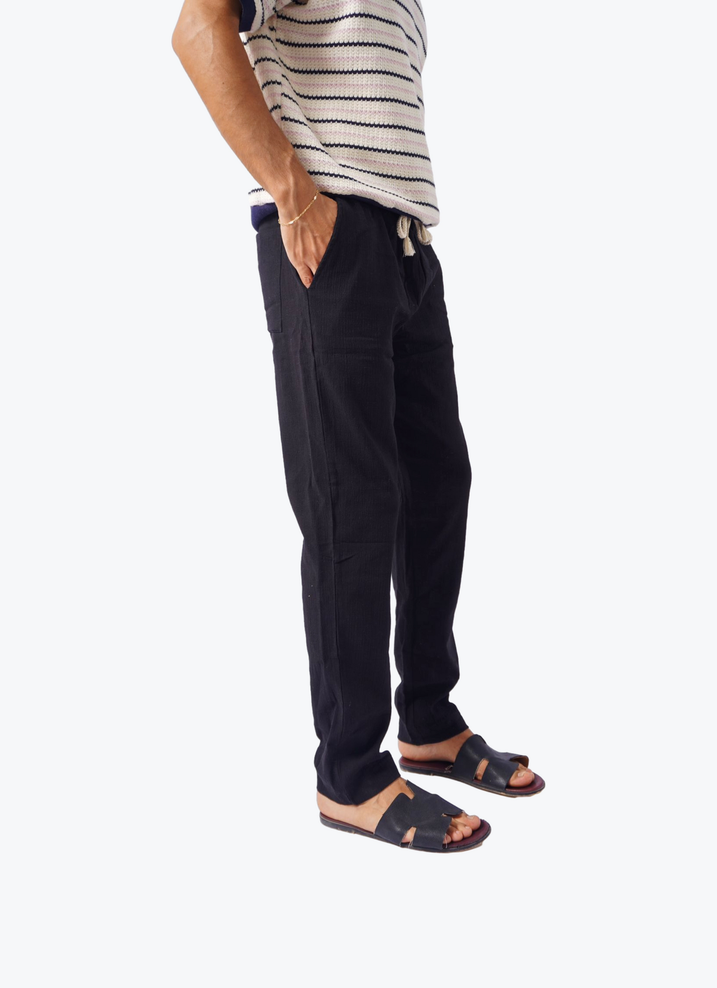 QAMRAYA REGULAR pants - BLACK