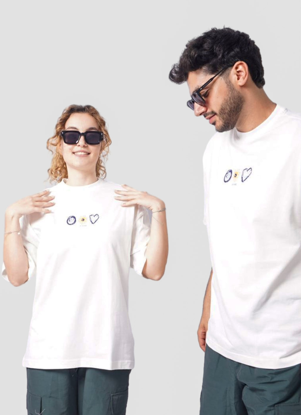 CH STORE oversize t-shirt - WHITE