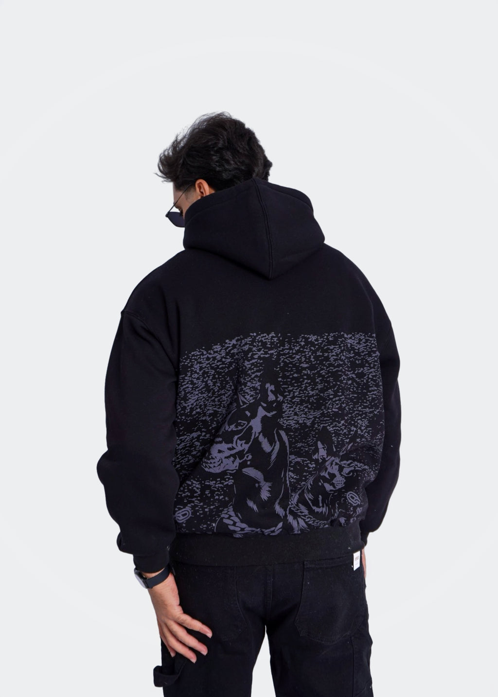 BLACK HOODIE ' BREAK RULES '