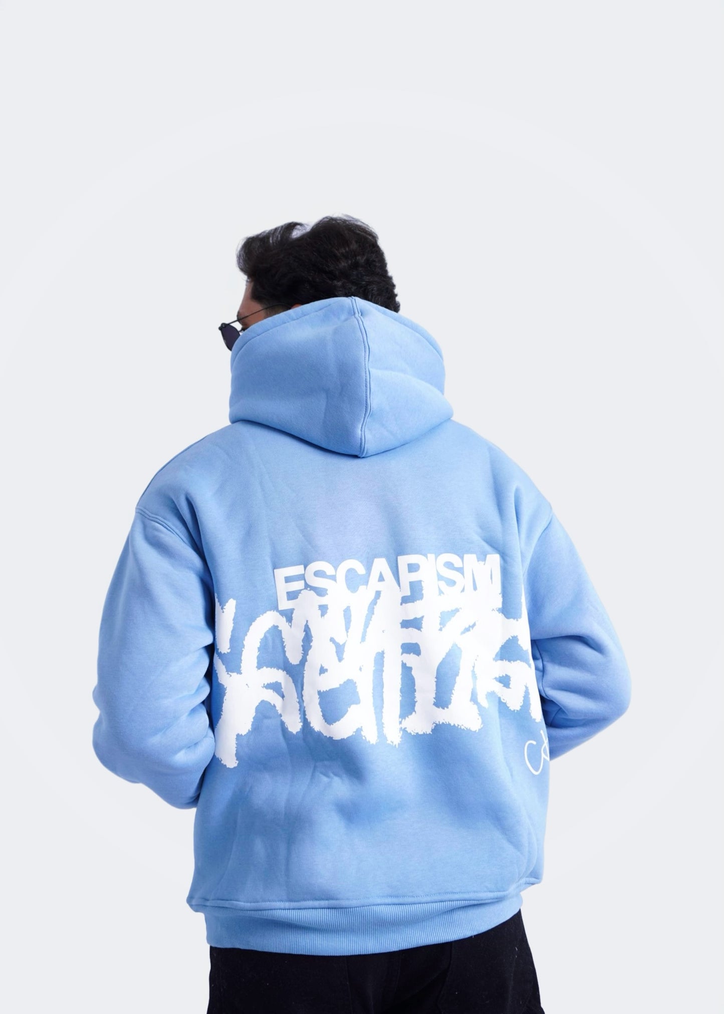 BLEU HOODIE ' ESCAPISM '