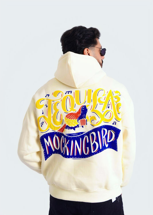 SOFT YELLOW HOODIE ' MONCKINGBIRD '