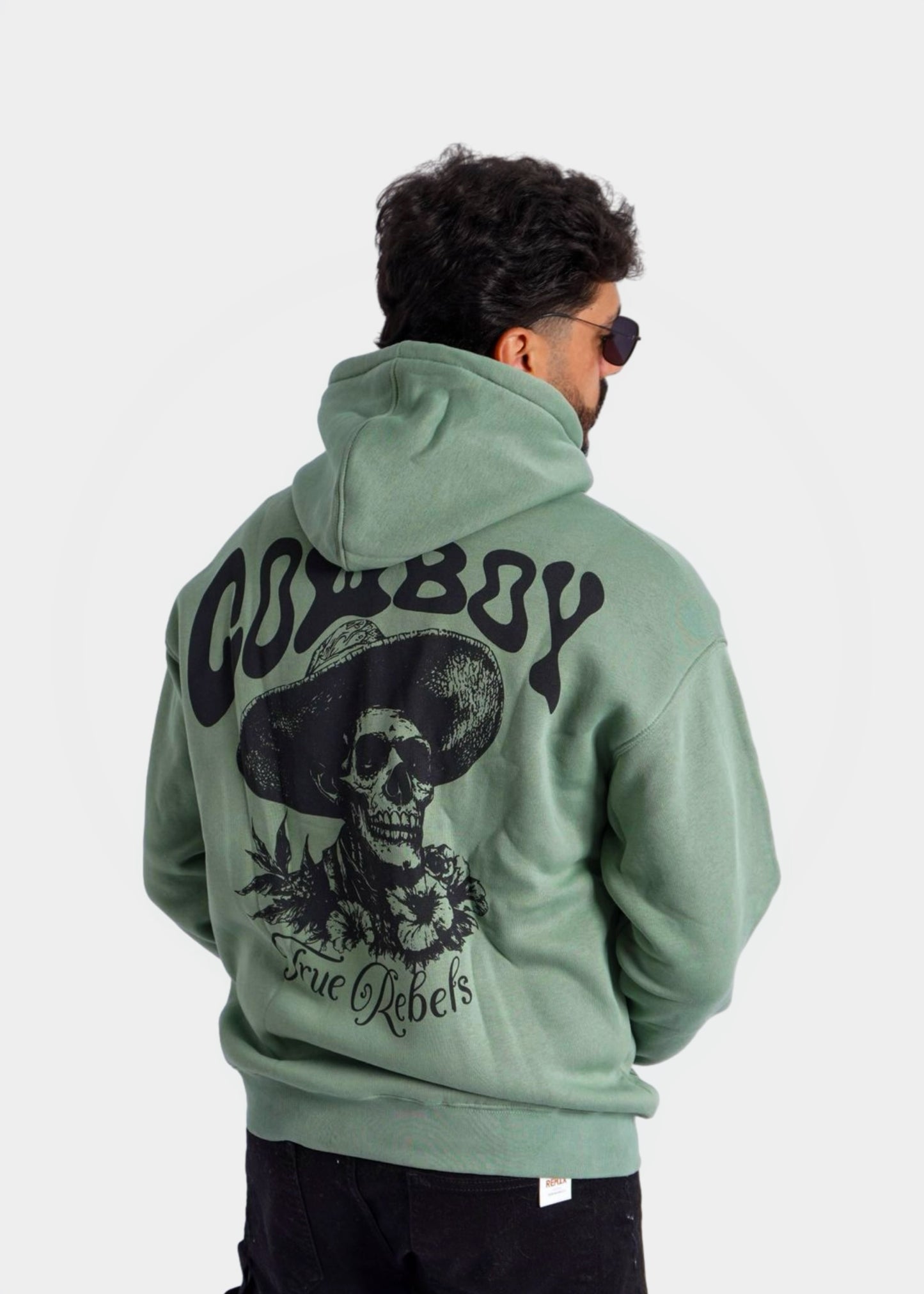 GREEN HOODIE ' COWBOY '