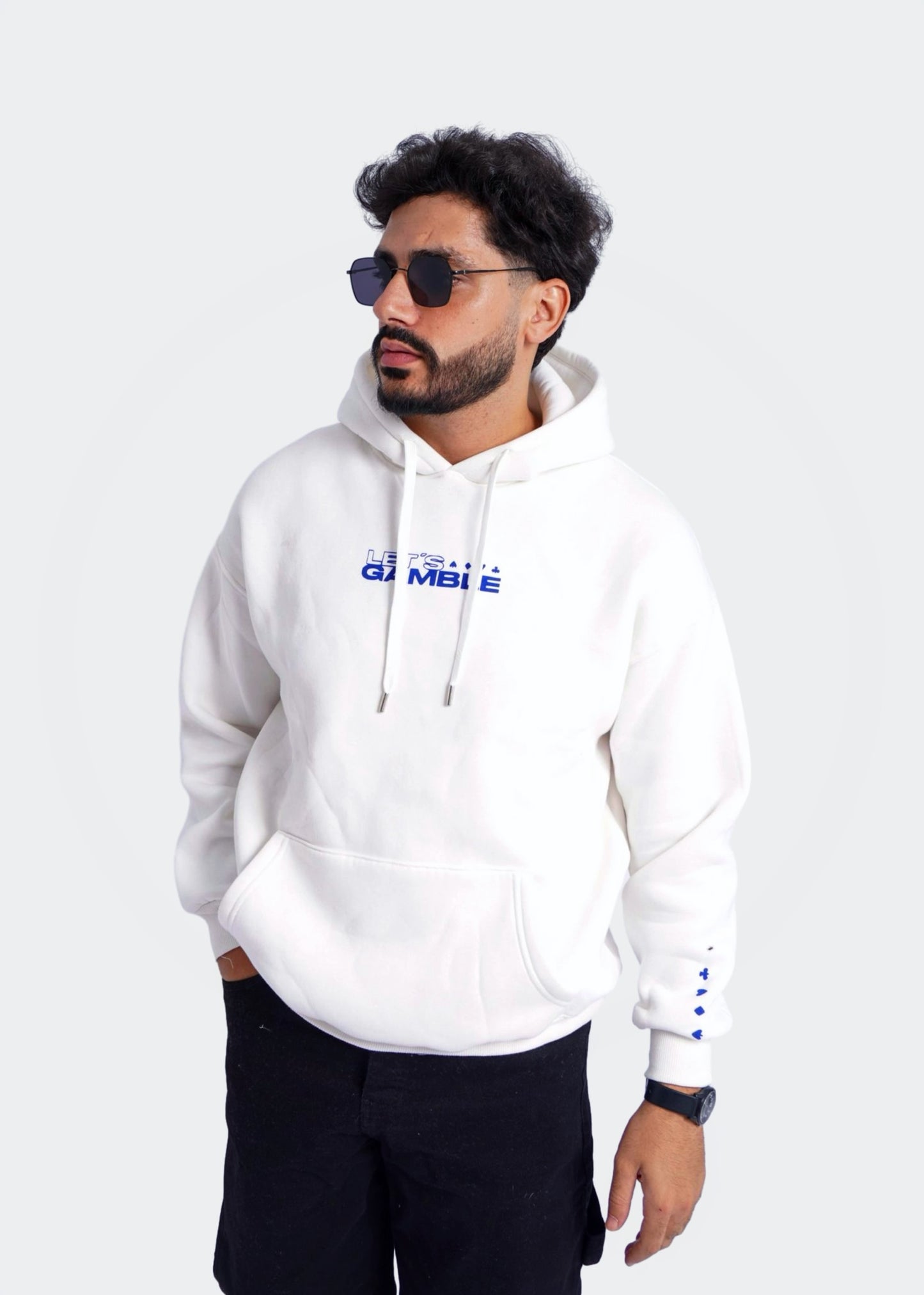 WHITE HOODIE ' LOVE IS A GAME '