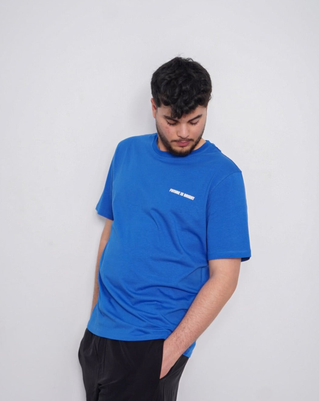 future Oversize Basic T-Shirt - bleu