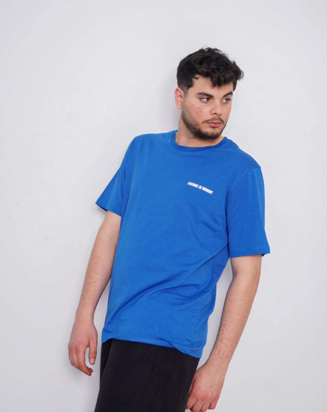 future Oversize Basic T-Shirt - bleu