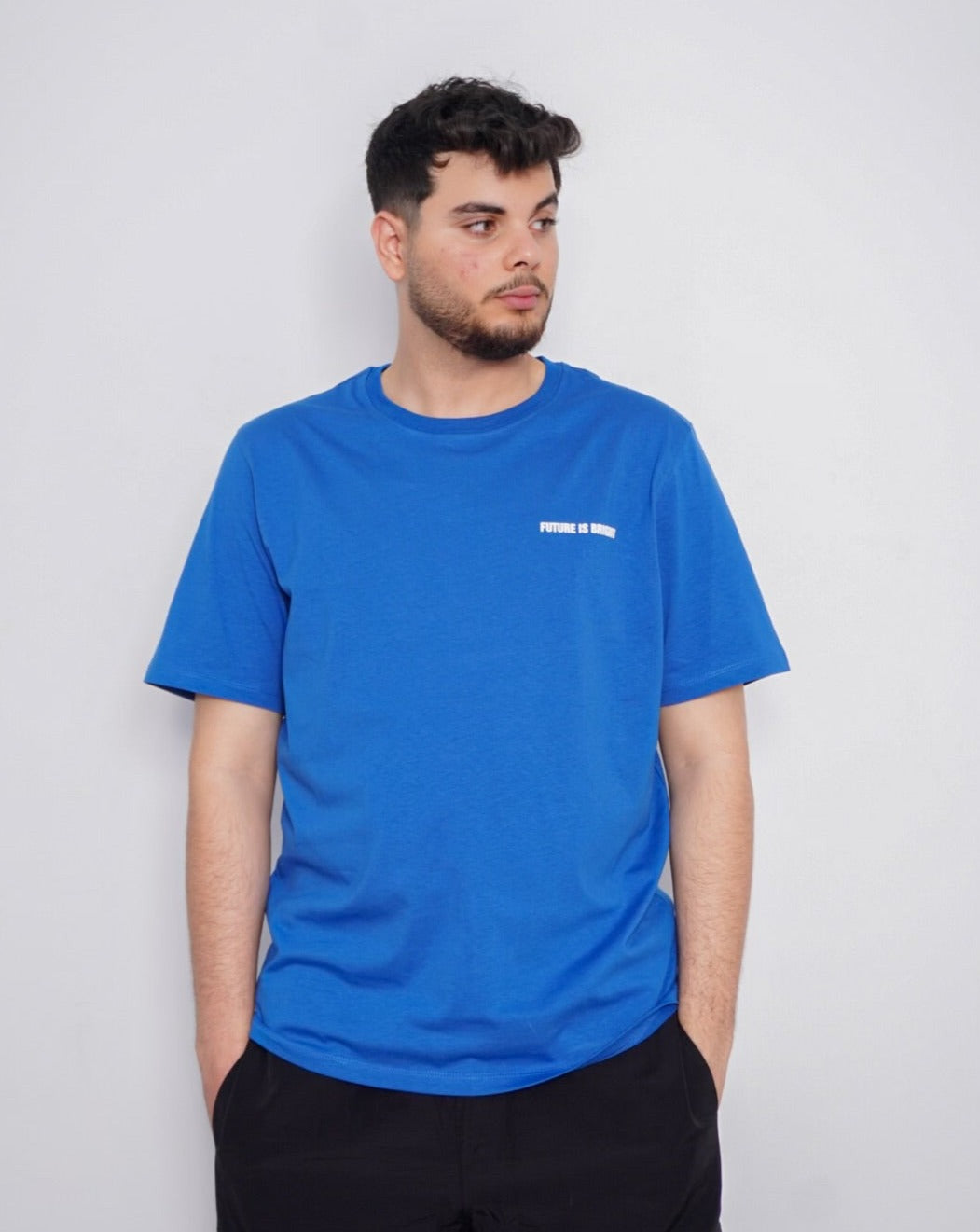 future Oversize Basic T-Shirt - bleu